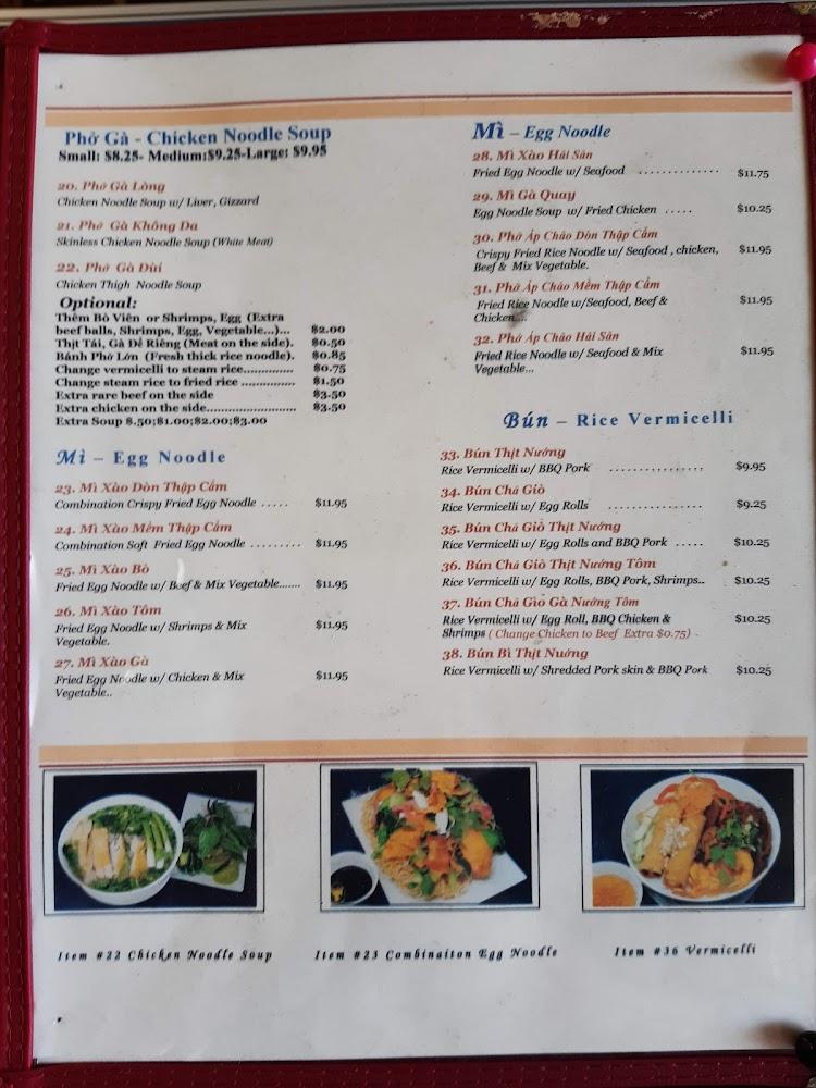 Phở Nam Định Restaurant Menu image 4